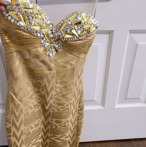 Woman bandage mini dress